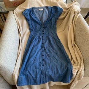 Madewell denim t length dress